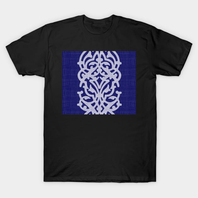 Indigo Large Arabesque T-Shirt by BessoChicca